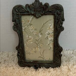 Vintage-Style Ornate Green Photo Frame 4 X 6  Metal